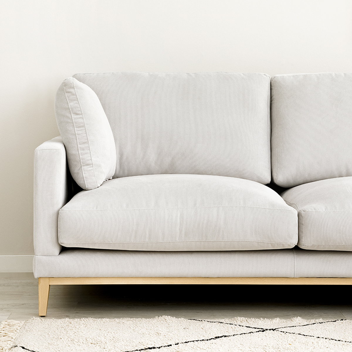 Penta sofá patas natural personalizable
