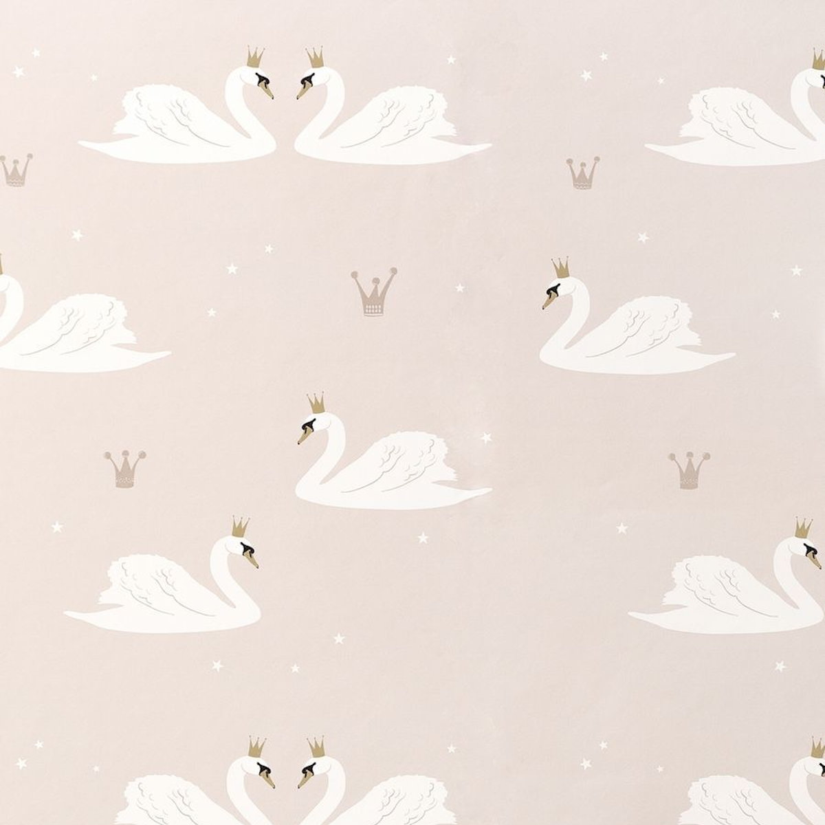 Swans wallpaper rosa